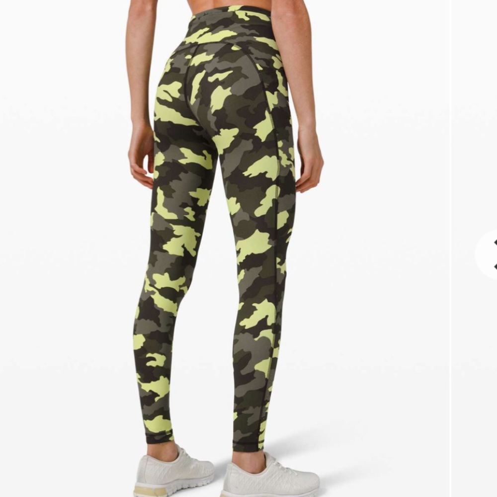 Lululemon Swift Speed High-Rise Camo Green Multi - Picture 5 of 7